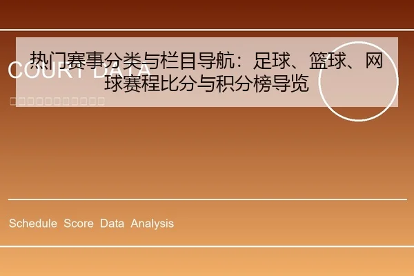 热门赛事分类与栏目导航：足球、篮球、网球赛程比分与积分榜导览
